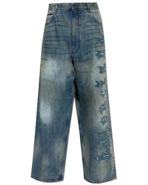 Balenciaga Minimale Baggy Hose - Blau