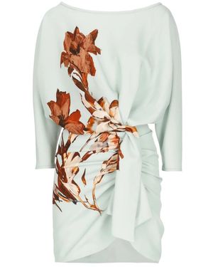 Costarellos Crepe Dress - Wit