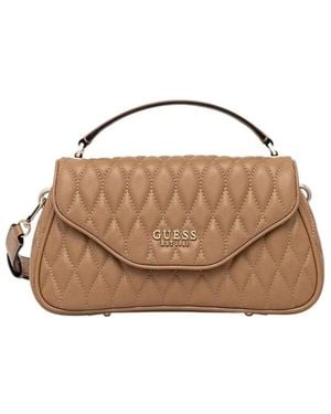 Guess Valla Henkeltasche Flap Bei - Braun
