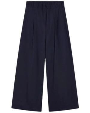 Semicouture Wijde Broek - Blauw