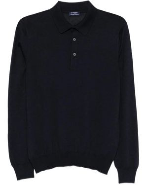 Barba Napoli Round-Neck Knitwear - Negro