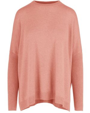 Bomboogie Oversized Merino Wool Long Sleeve Sweater - Roze