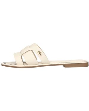 Mexx Schwarzer Lederslipper Lisa Mit Diamanten - Weiß