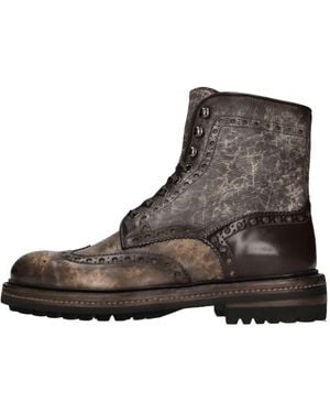 Santoni Lace-Up Boots - Marrón