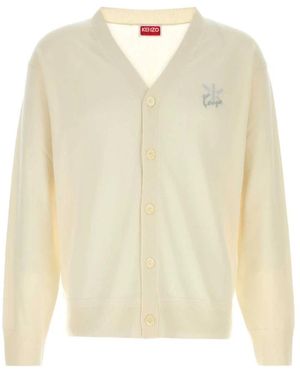 KENZO Double K Cardigan - Naturel