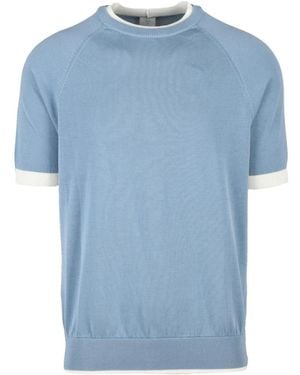 Eleventy Round-Neck Knitwear - Blauw