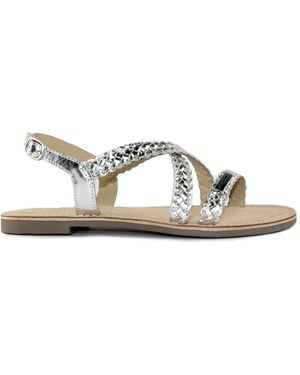 Les Tropeziennes Flat Sandals - Metallic
