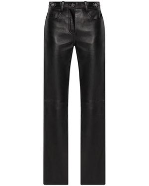 Versace Leather Trousers - Negro