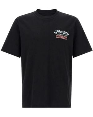 Amiri Schwarze Crew Neck T-Shirts Und Polos
