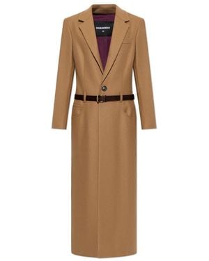 DSquared² Single-Breasted Coats - Marrone
