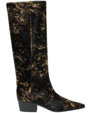 SCAROSSO Heeled Boots - Noir