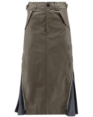 Sacai Cotton Weather Rok - Grijs