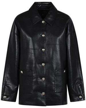Anine Bing Jassen ,Zwart ,Leer Luca Jacket
