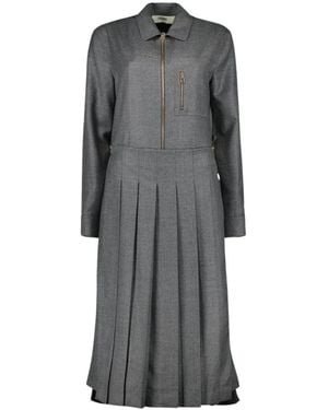 Fendi Shirt Dresses - Grey