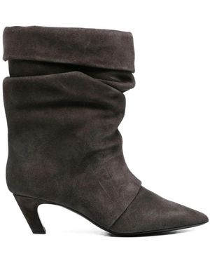 Ash Heeled Boots - Black