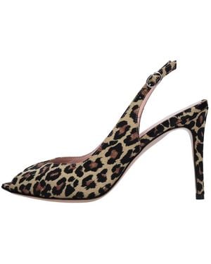 Anna F. High Heel Sandals - Brown