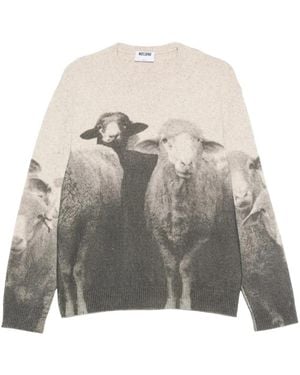 Moschino Pecora Nera Pullover - Grau