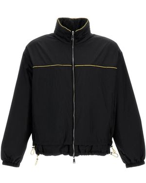Fendi Jassen ,Zwart ,Polyester Reversible Windbreaker