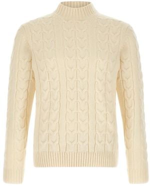 Zanone Wolf Stehkragenpullover - Weiß