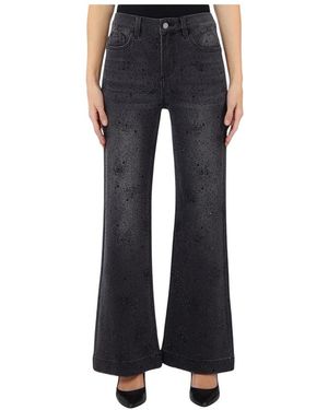 Liu Jo Pant.Flare Glam H.W - Blauw