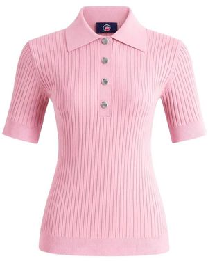 Fusalp Tops ,Roze ,Polyester Vera Polo Shirt Met Korte Mouwen