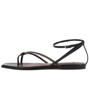 Vince Schoenen ,Zwart ,Leer Nutwood Style Sandalen - Wit