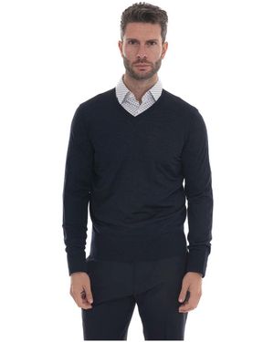hindustrie V-Neck Knitwear - Blue