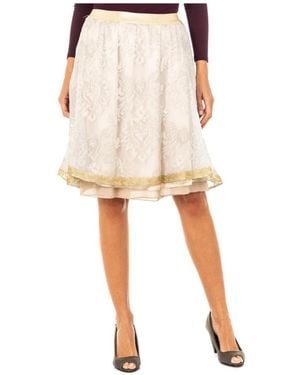 La Martina High Waist Elastic Skirt - Natur