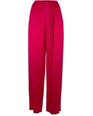 Balenciaga Wide Trousers - Red