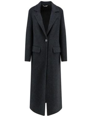 Hevò Single-Breasted Coats - Nero