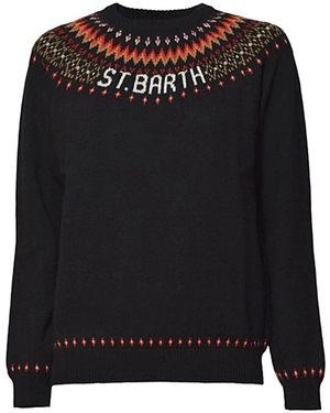 MC2 Saint Barth Round-Neck Knitwear - Black