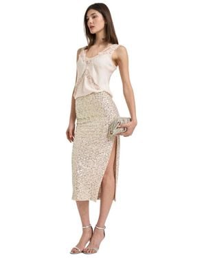 Pinko Midi Skirts - Naturel