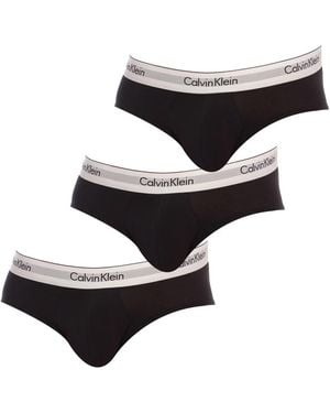 Calvin Klein Bequemes Hip Briefs Pack - Schwarz