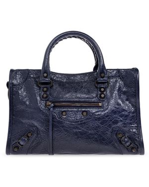 Balenciaga Tassen ,Blauw ,Katoen Le City Small Hand Bag