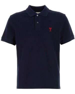 Ami Paris Tops ,Blauw ,Polo Shirts