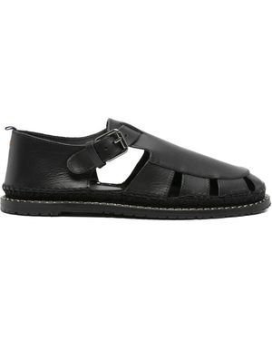 Castañer Flat Sandals - Black