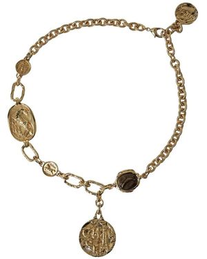 Chloé Medals Choker Necklace - Metallic