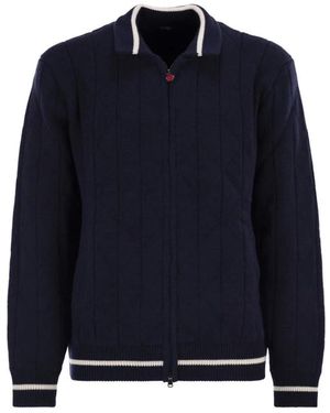 Kiton Zip-Throughs - Blu