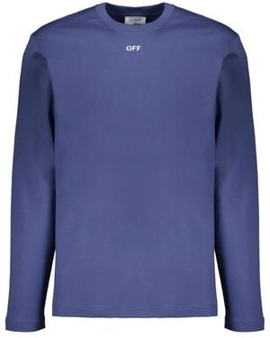 Off-White c/o Virgil Abloh Long Sleeve Tops - Azul