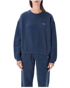 American Vintage Hoodies & Sweatvesten ,Blauw ,Katoen Izubird Crewneck