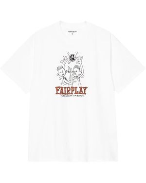 Carhartt Fairplay Weiße Baumwoll-T-Shirt