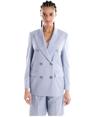 Pinko Jassen ,Blauw ,Polyester Guineana Jas