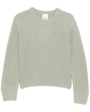 Allude Truien & Vesten ,Groen ,Wol Geribde Wollen En Kasjmieren Trui