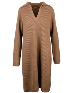 Max Mara Mana Strickkleid - Braun