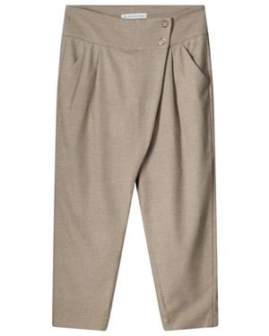 RAFFAELLO ROSSI Tapered Broeken - Grijs