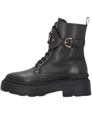 Pinko Lace-Up Boots - Black