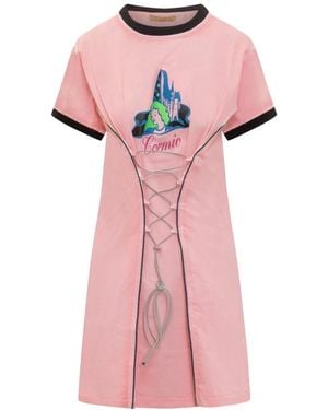 Cormio Corset Mini Jurk - Roze