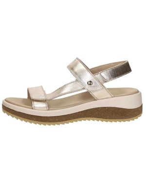 Panama Jack Alana Shine Flache Sandalen - Natur