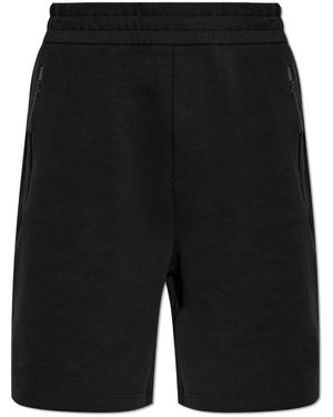 Moncler Sweatshorts Met Patch - Zwart