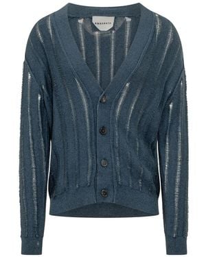 Amaranto Truien & Vesten ,Blauw ,Buttoned Cardigan